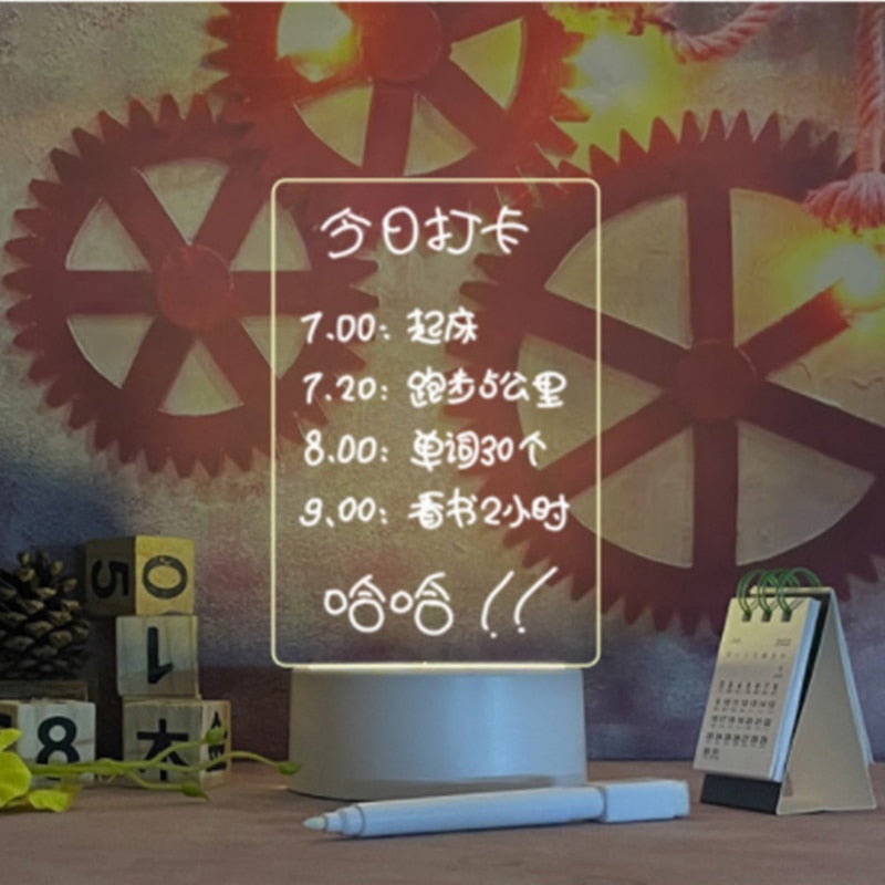 USB Led Night Light Message Board - Orchid Unique