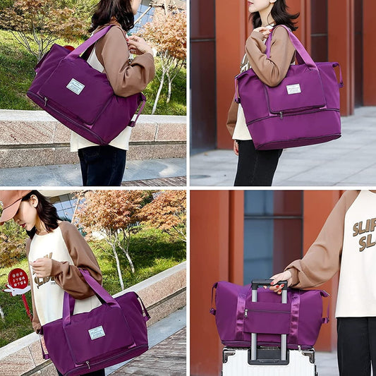 Waterproof Tote Multifunctional Travel Luggage - Orchid Unique