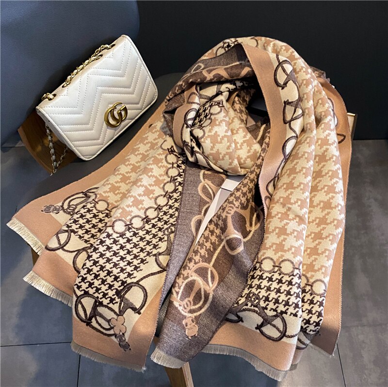 2023 Cashmere Winter Scarf for Women Luxury - Orchid Unique