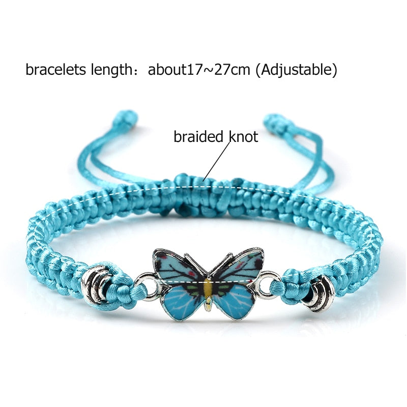 Handmade Braided String Bracelet - Orchid Unique