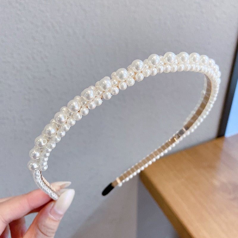 New Full Pearls Hair Bands - Orchid Unique