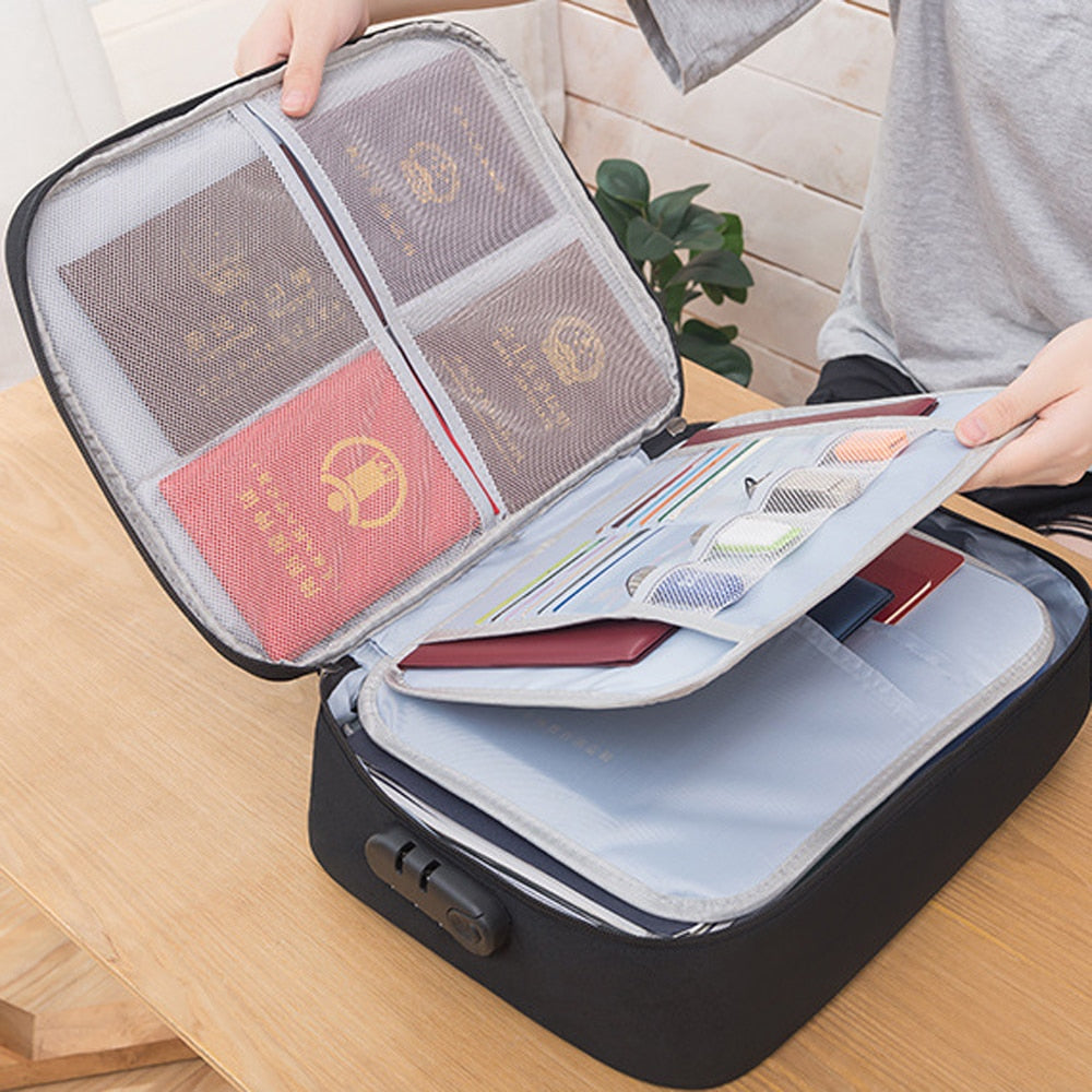 Multi-Layer Document Storage Bag - Orchid Unique