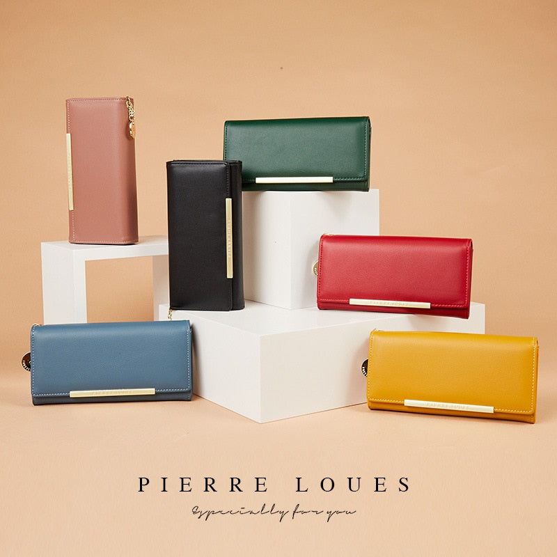 Leather Luxury Wallet - Orchid Unique