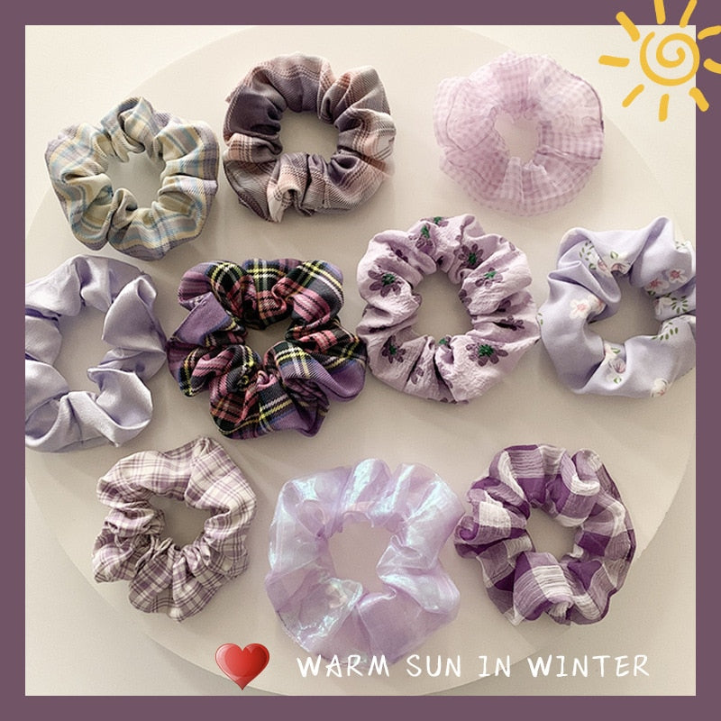 Hair Scrunchies - Orchid Unique