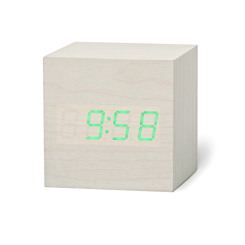Qualified Digital Wooden LED Alarm Clock - Orchid Unique