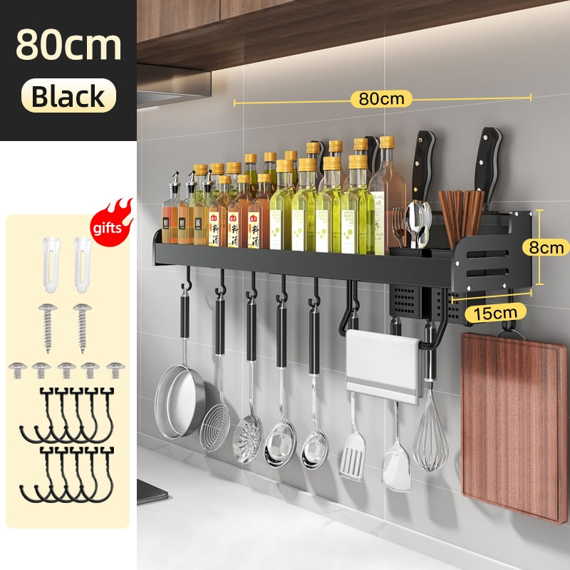 Multipurpose Kitchen Rack Wall - Orchid Unique
