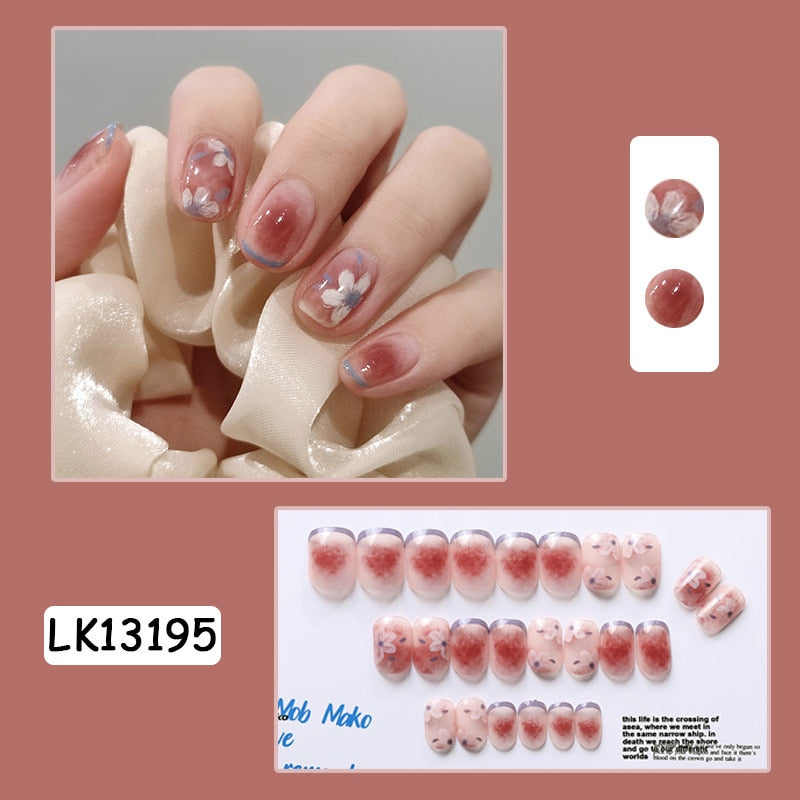 Cute Wearable Press On Nail Art - Orchid Unique
