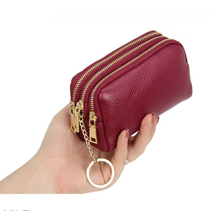 Genuine Leather Wallet - Orchid Unique