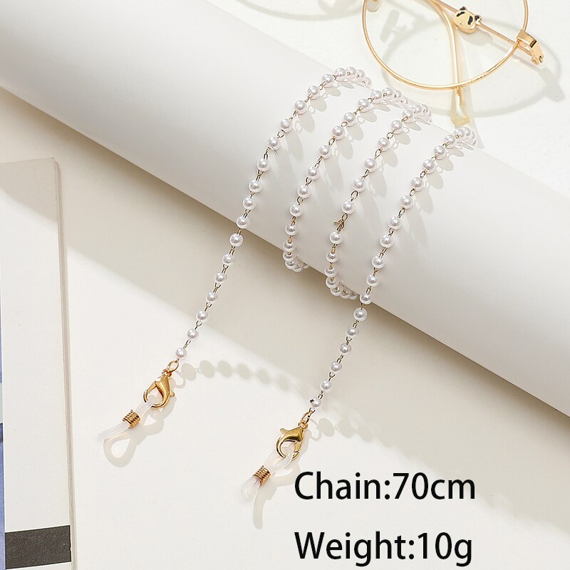 Colorful Crystal Beaded Sunglasses Chains - Orchid Unique