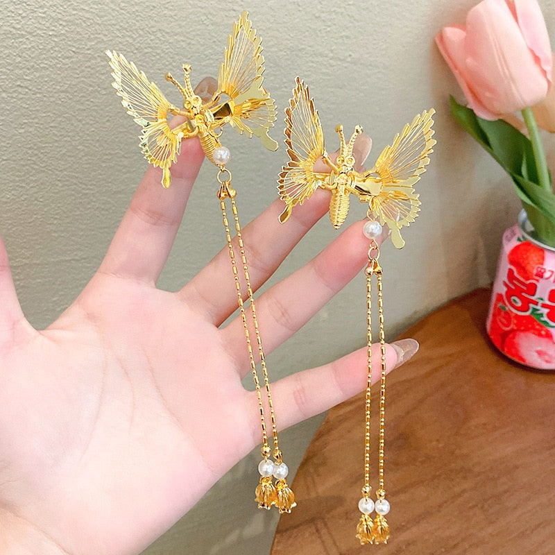 New Cute Moving Butterfly Hairpin - Orchid Unique