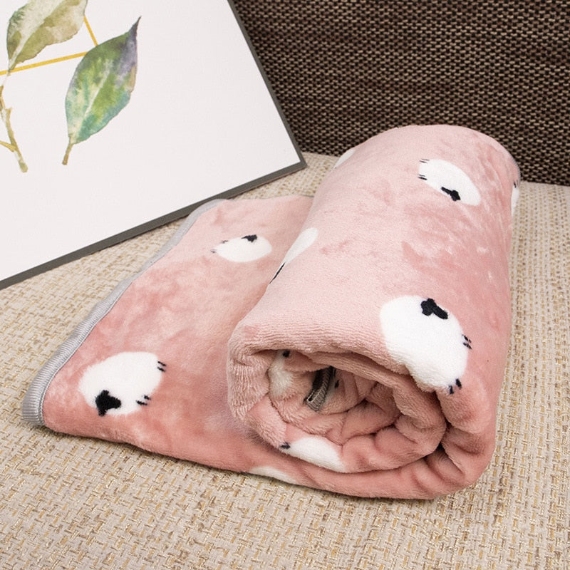Soft flannel dogs and cats blanket - Orchid Unique