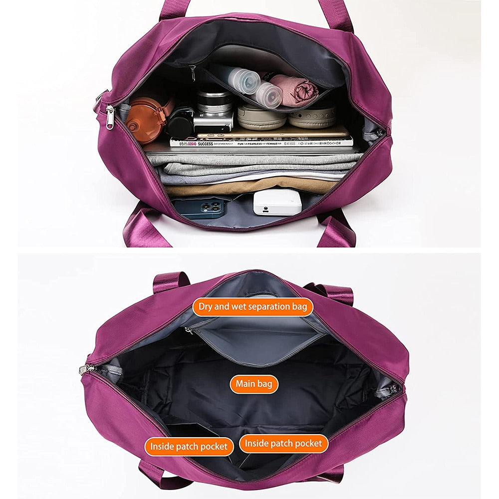 Waterproof Tote Multifunctional Travel Luggage - Orchid Unique