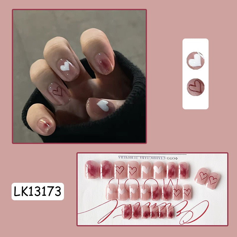 Cute Wearable Press On Nail Art - Orchid Unique
