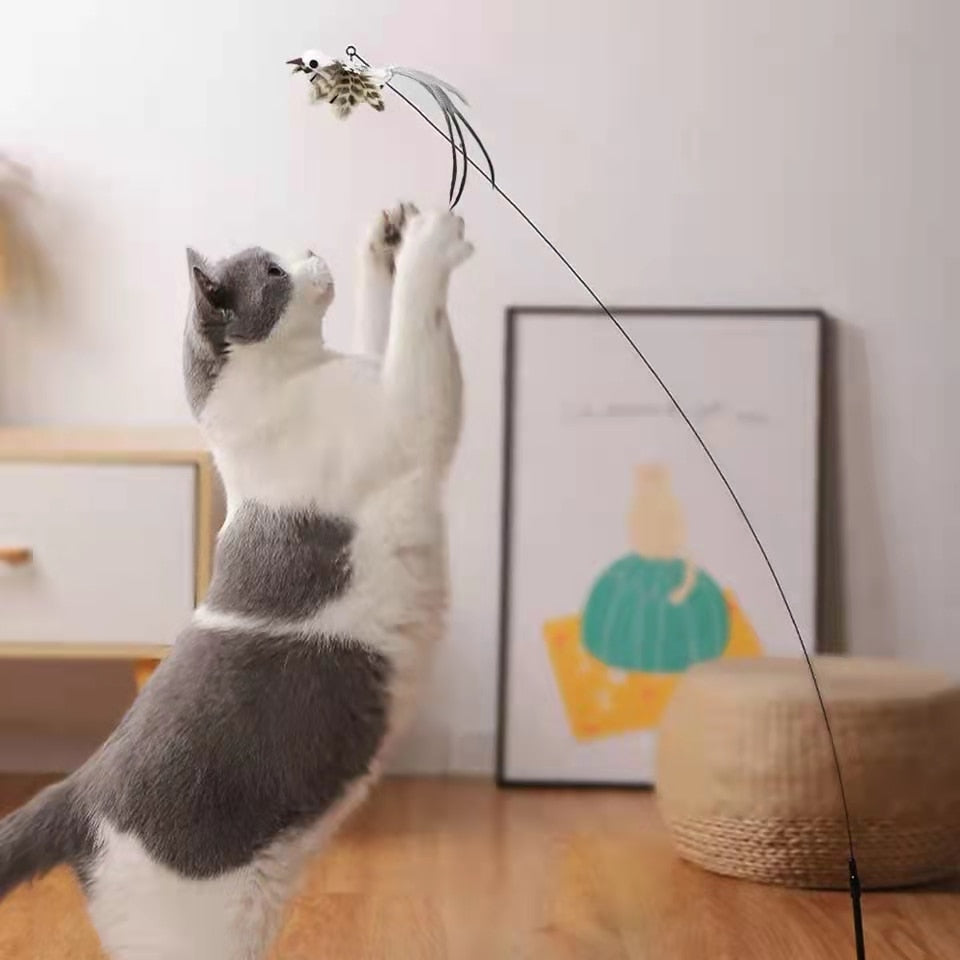 Simulation Bird Interactive Funny Stick Toy - Orchid Unique