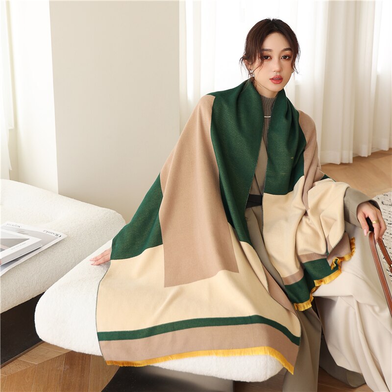 2023 Cashmere Winter Scarf for Women Luxury - Orchid Unique