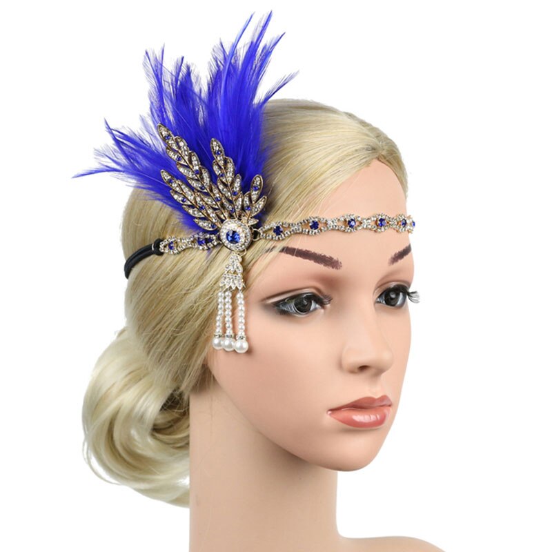 Feather Flapper Headband - Orchid Unique