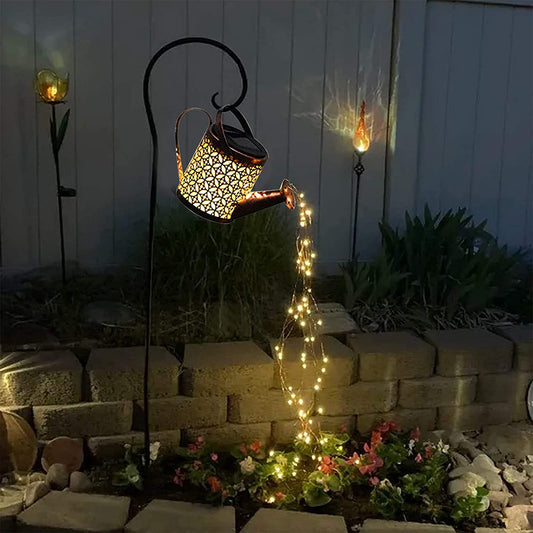Solar Watering Can Light Hanging - Orchid Unique