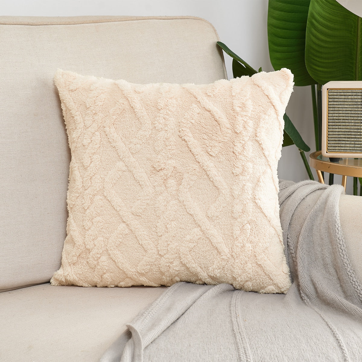 fluffy Decorative Pillows For Sofa - Orchid Unique