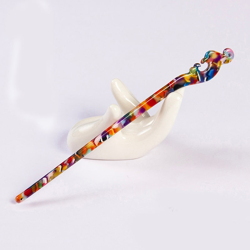 Acetate Hairpins - Orchid Unique