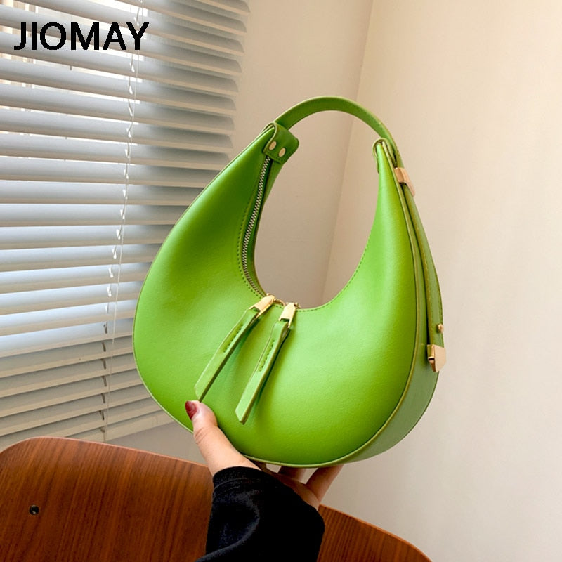 Fashion Crescent Shoulder Bags - Orchid Unique