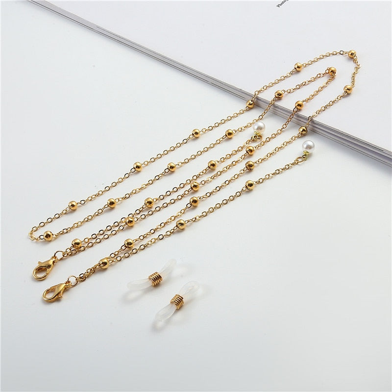 Pearl Beaded Trendy Eyeglasses Chains - Orchid Unique