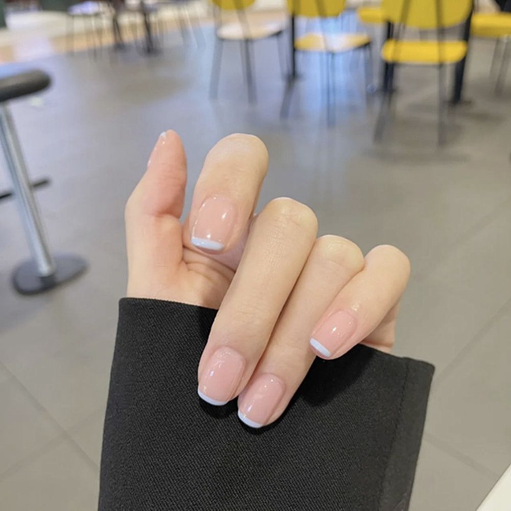 Sweet Short Round/Square Head False Nail Art - Orchid Unique