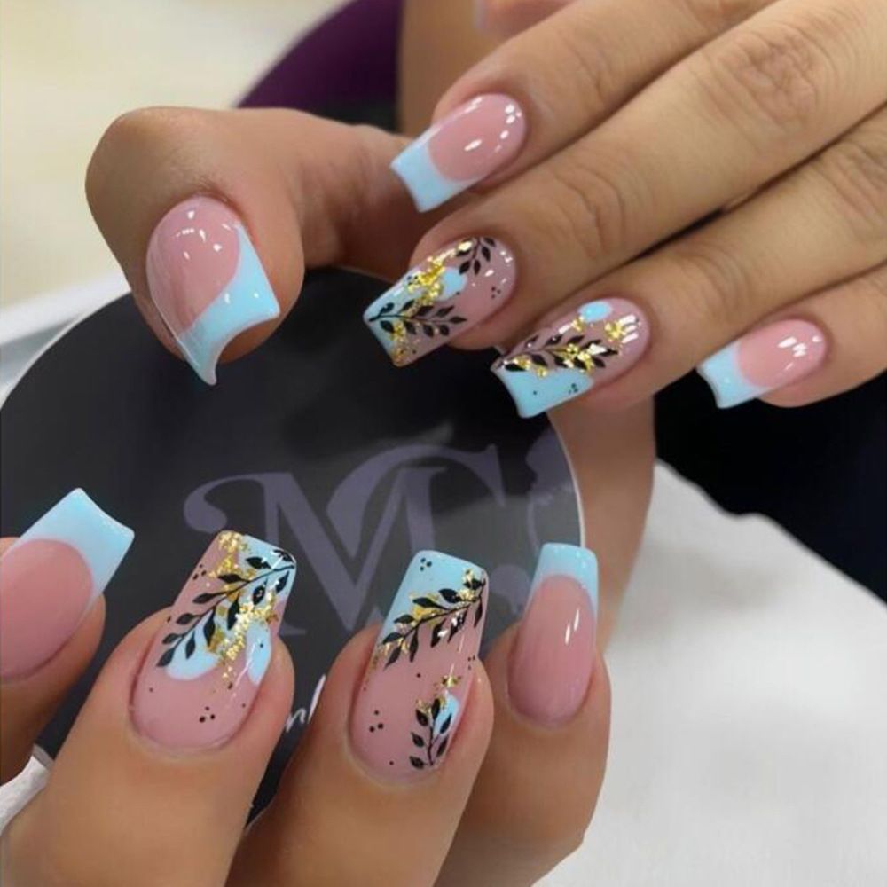 Short Round/Square Head False Nails - Orchid Unique