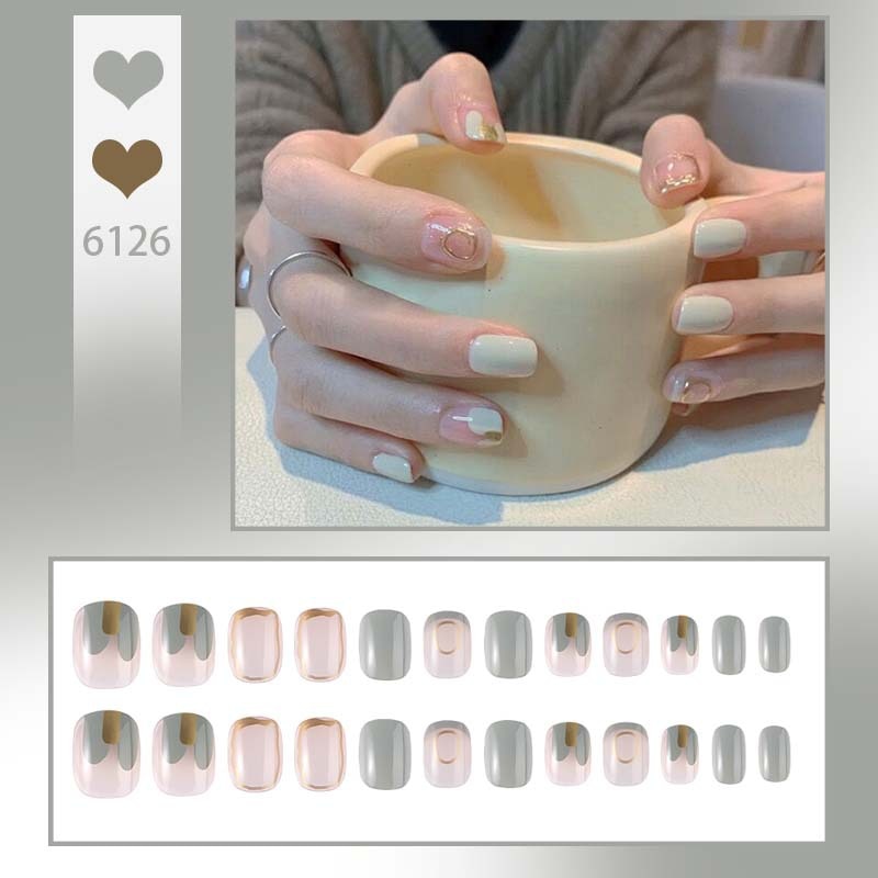 Cute Childlike Press on Nail Art - Orchid Unique