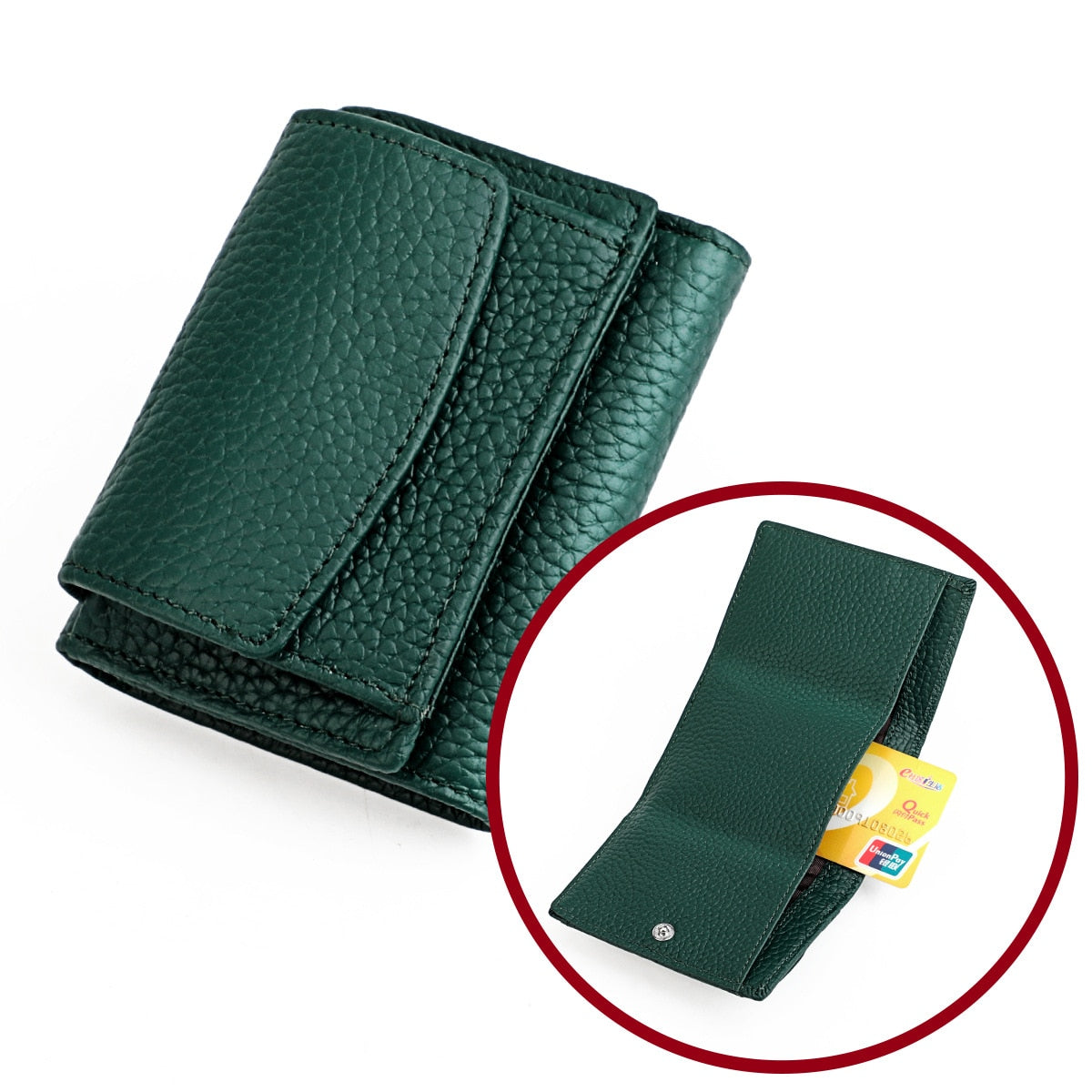Women Genuine Leather Purses - Orchid Unique