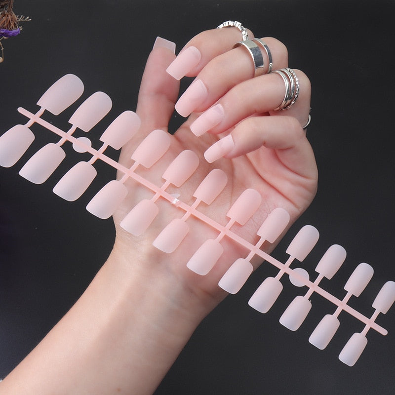 Matte False Nails Glue Square Head - Orchid Unique