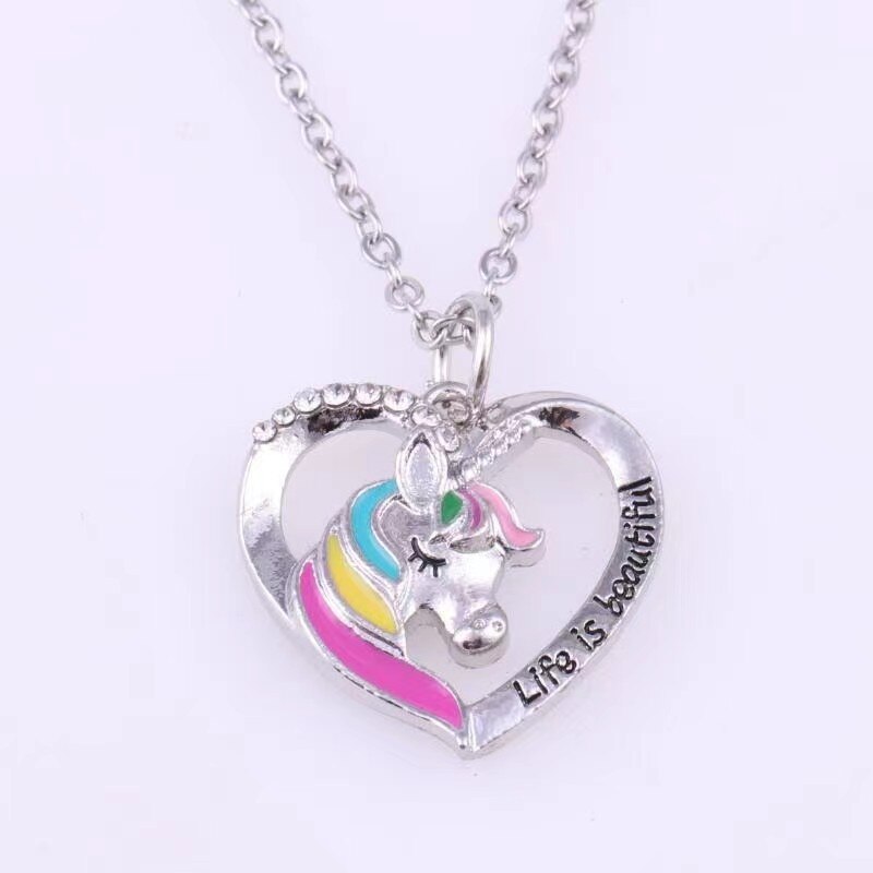 Double Butterfly Necklace Pendant Set - Orchid Unique