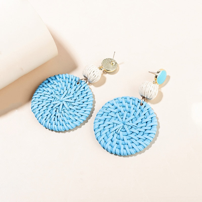 Fashion Handmade Tassel Pendant Earrings - Orchid Unique