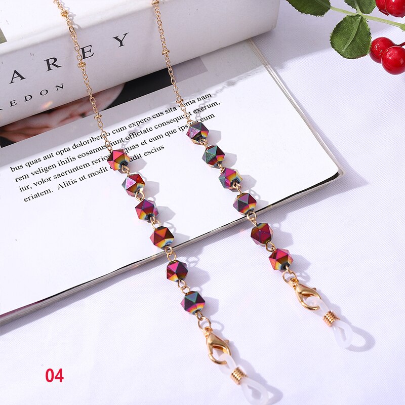 Bohemian Crystal Beaded Glasses Chains - Orchid Unique