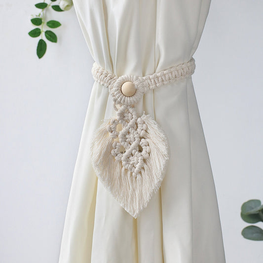 Macrame Room Curtain Tieback Rope - Orchid Unique