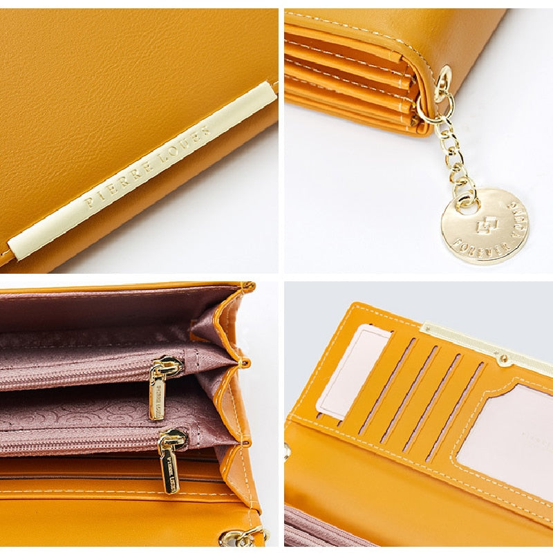 Leather Luxury Wallet - Orchid Unique