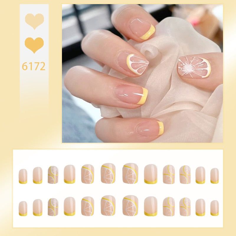Cute Childlike Press on Nail Art - Orchid Unique