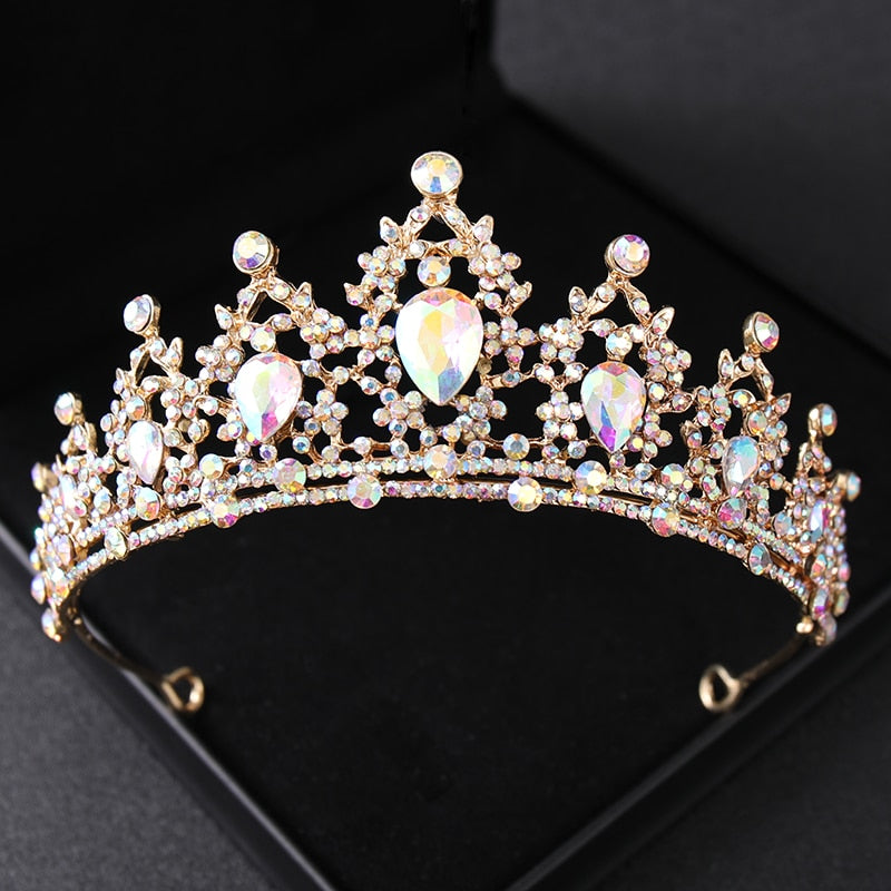 Hair Tiara Crystal Bridal Tiara Crown - Orchid Unique