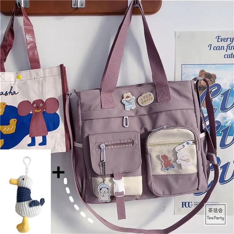 Waterproof Canvas Handbags - Orchid Unique