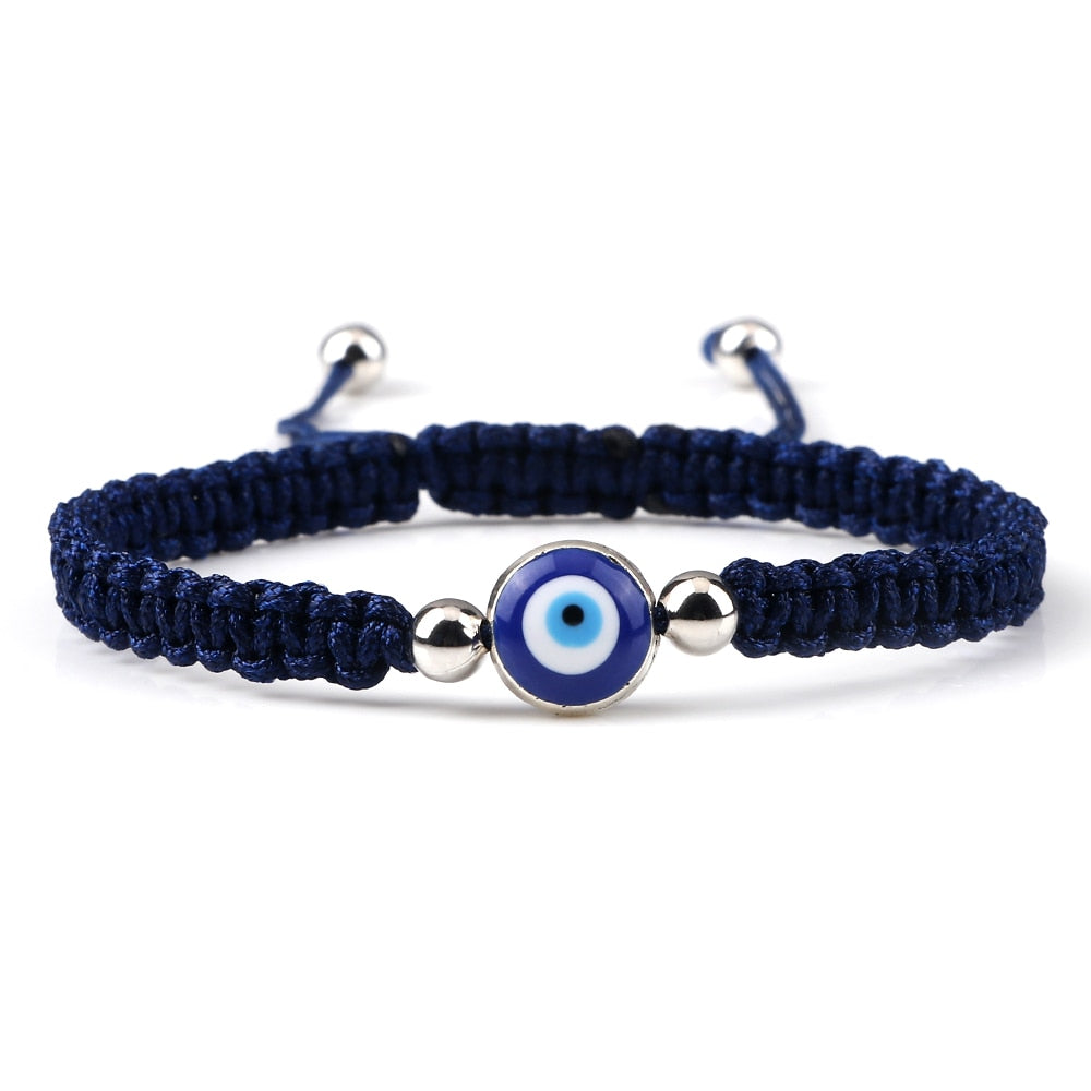 Evil Eye Braided Bracelet - Orchid Unique