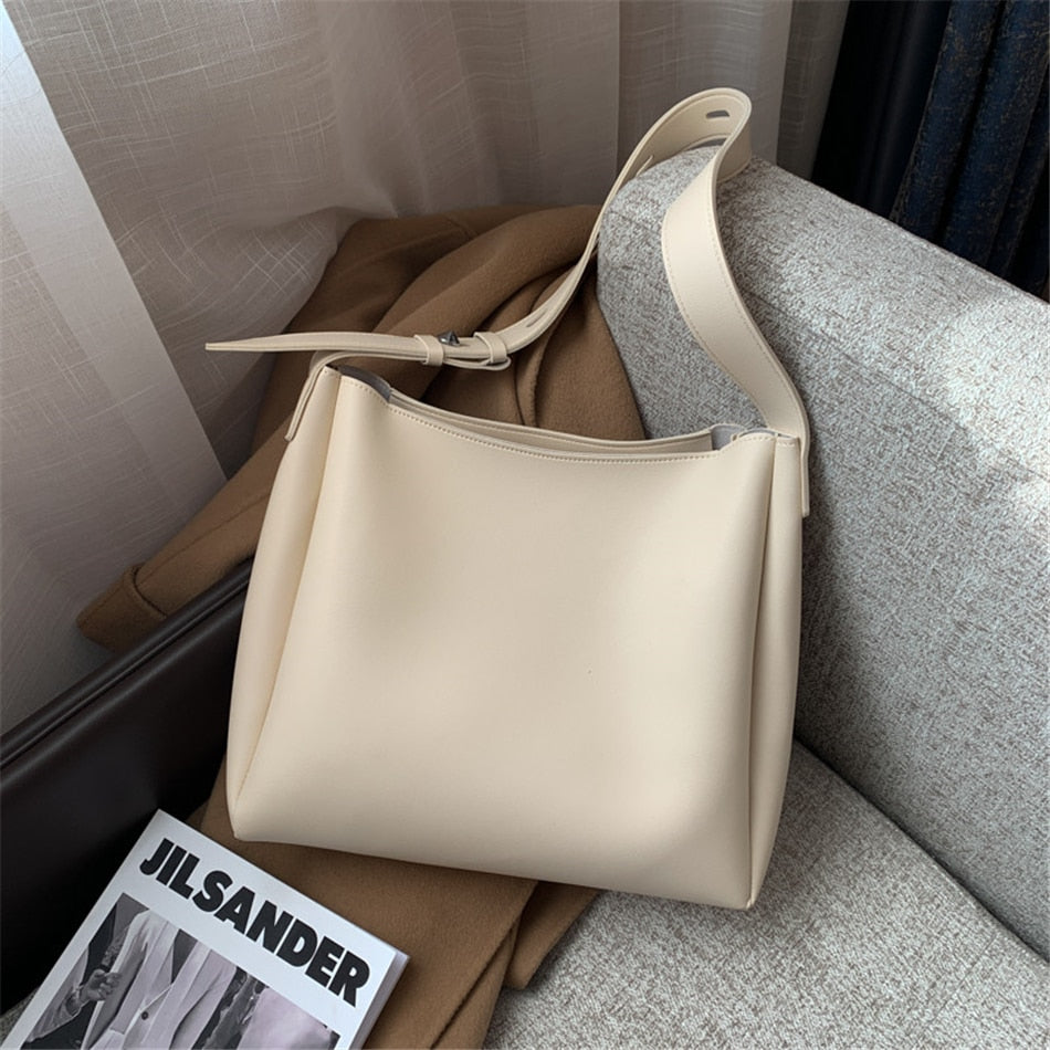 Leather Shoulder Bags - Orchid Unique
