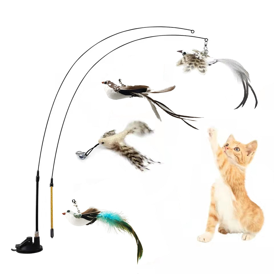 Simulation Bird Interactive Funny Stick Toy - Orchid Unique
