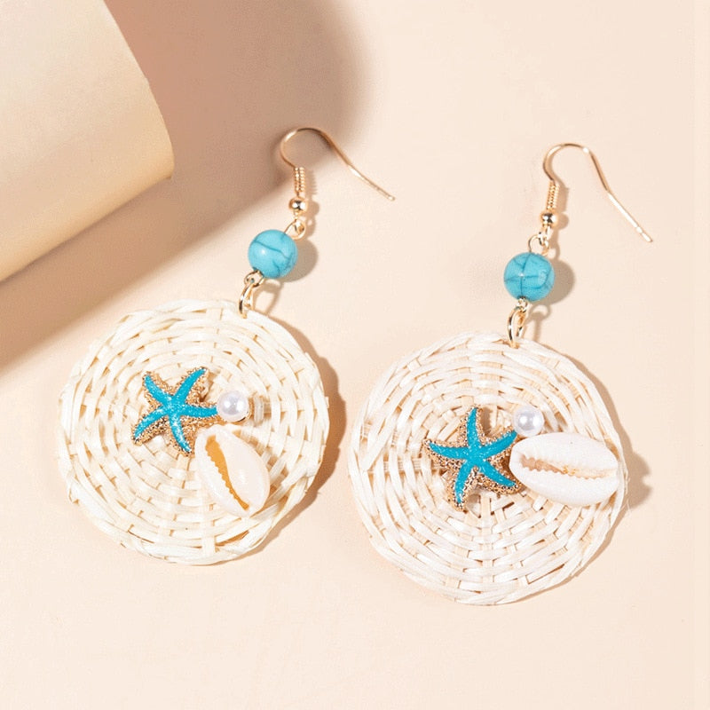 Fashion Handmade Tassel Pendant Earrings - Orchid Unique