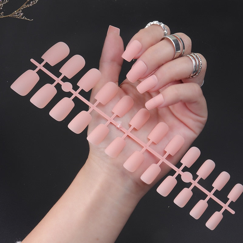 Matte False Nails Glue Square Head - Orchid Unique