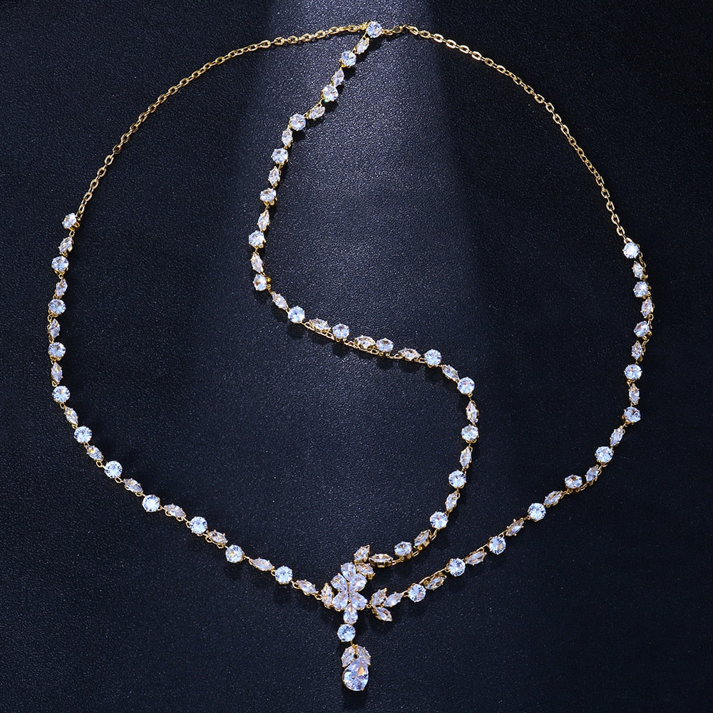 Stonefans Boho Bridal Wedding Head Chain Exquisite Cubic Zirconia Leaf Forehead Headband Chain Hair Jewelry for Women Headpiece - Orchid Unique