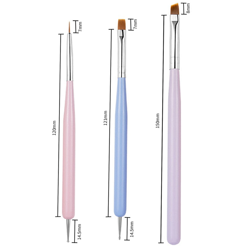 French Stripe Nail Art Liner Brush - Orchid Unique