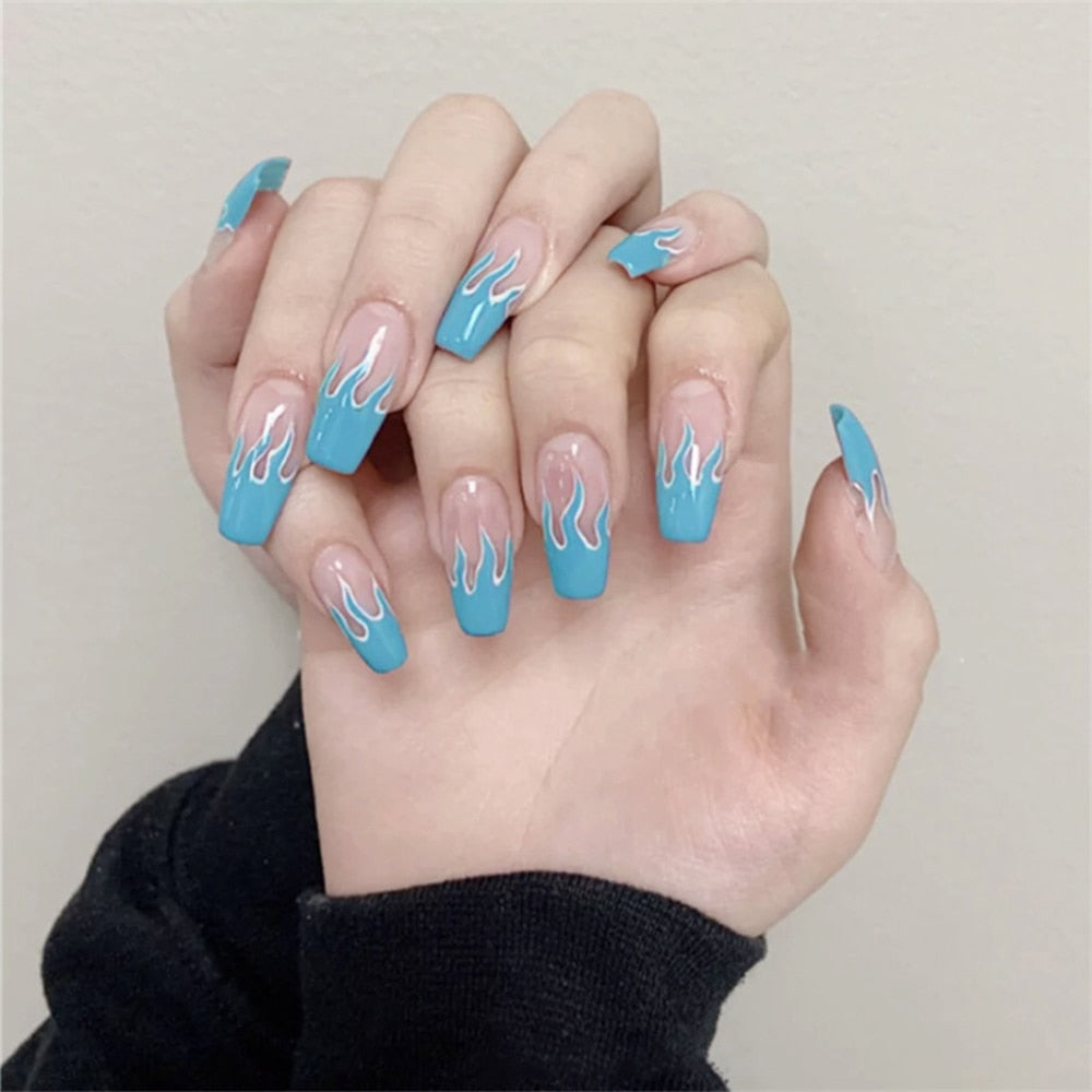 Charming Detachable Finished Fingernails - Orchid Unique
