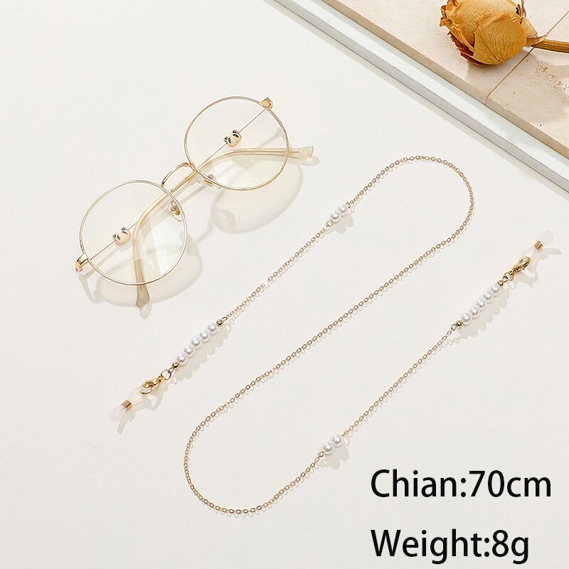 Colorful Crystal Beaded Sunglasses Chains - Orchid Unique