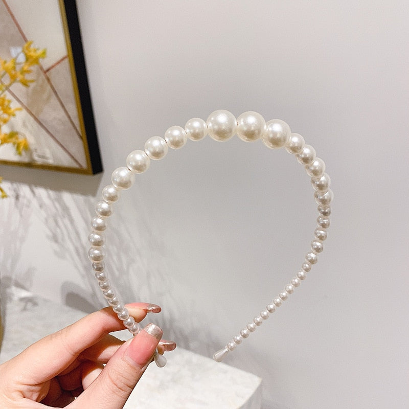 New Full Pearls Hair Bands - Orchid Unique