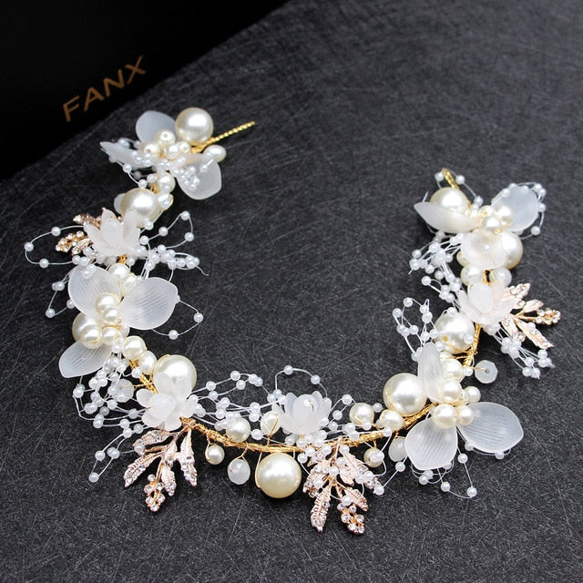 Spring Bohemian Pearl Crowns - Orchid Unique