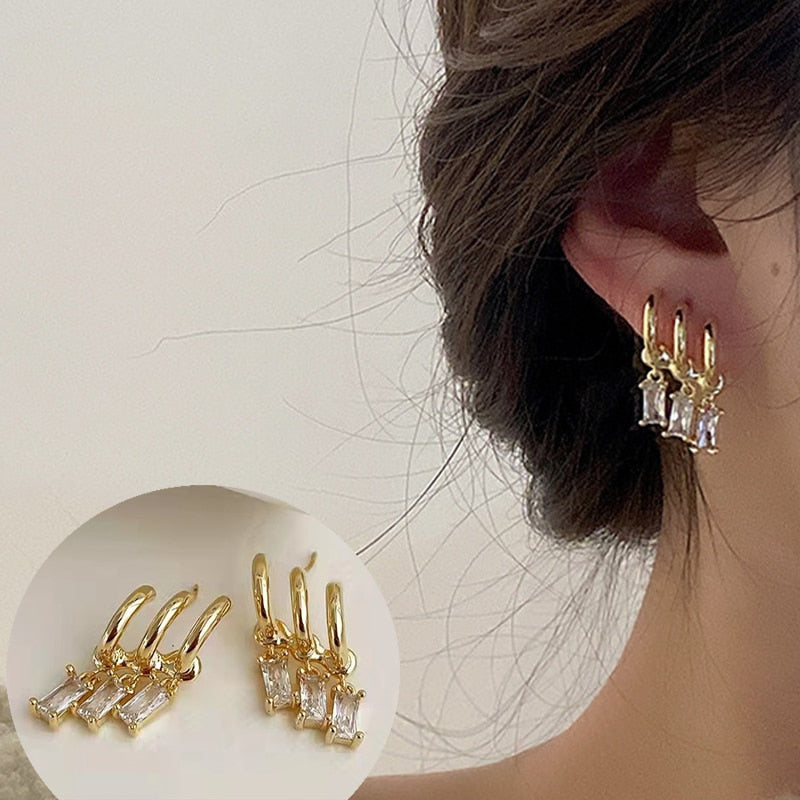 TRENDY U-shaped Earrings Dainty - Orchid Unique